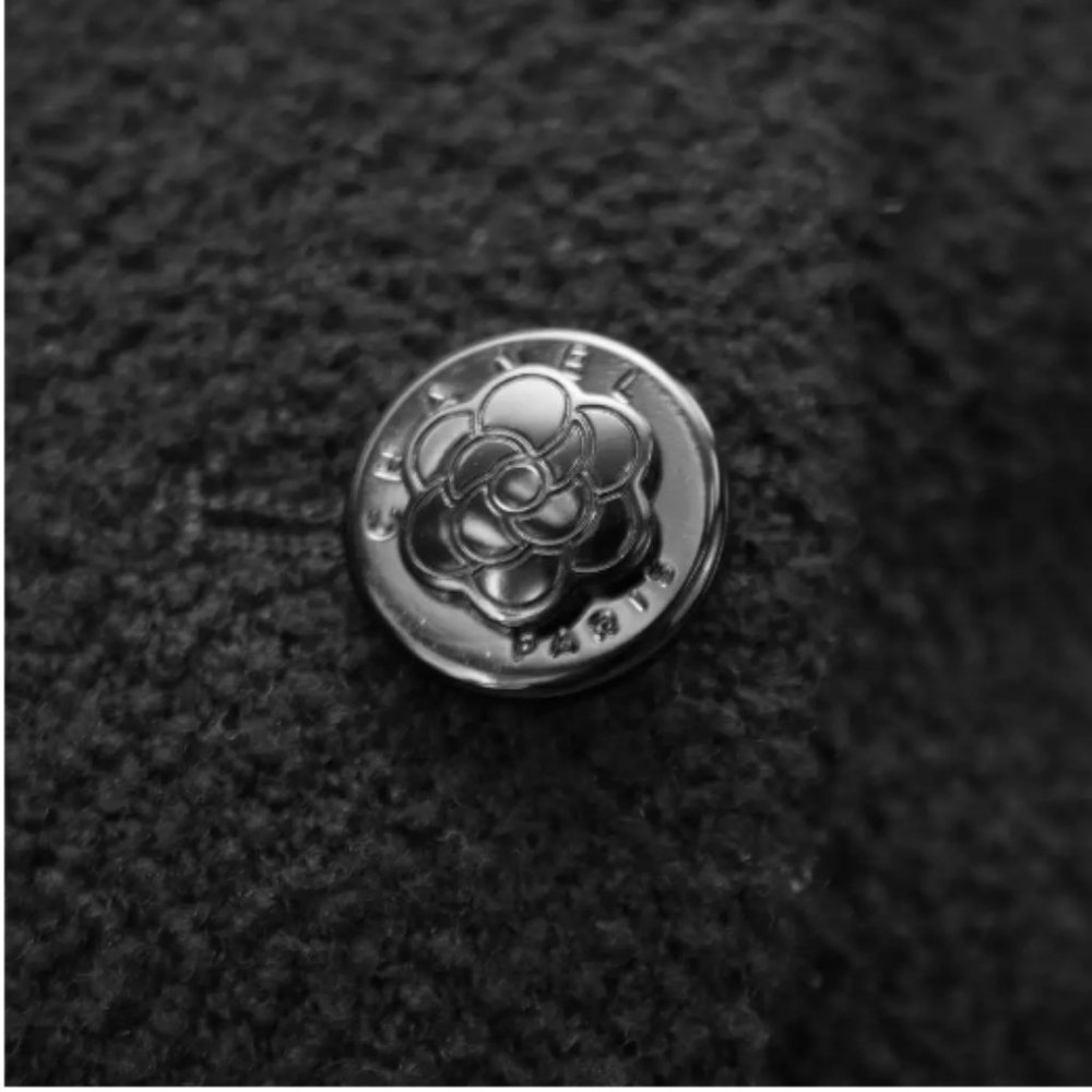 CHANEL Black Military Style Jacket Size 40 - Picture 6 of 8